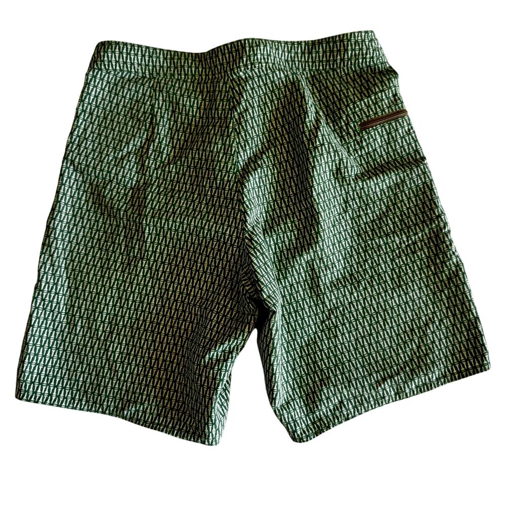 Patagonia Board Shorts Men’s 33 Green Geometric Surf Swim Beach Quick Dry - Picture 2 of 16